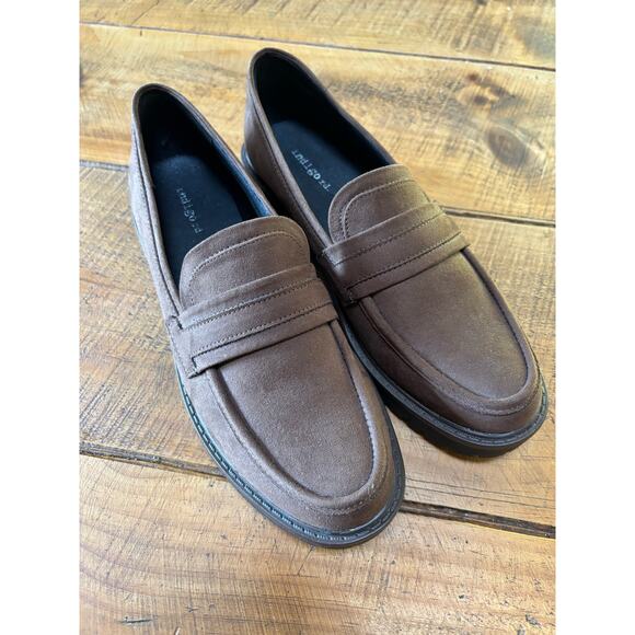 Indigo‎ Rd Womens Brown Loafer Slip On Faux Suede Shoes Size 8M - Picture 2 of 9